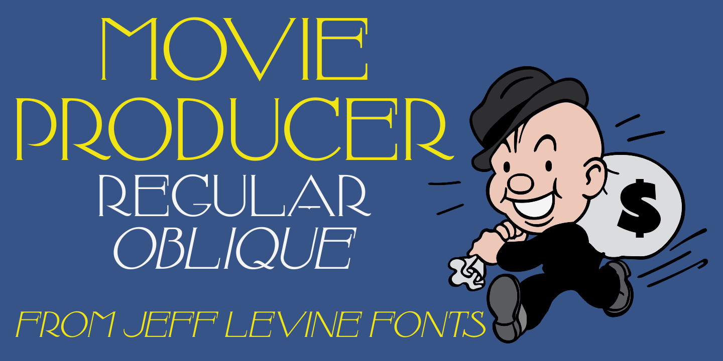 Movie Producer Font Poster #1