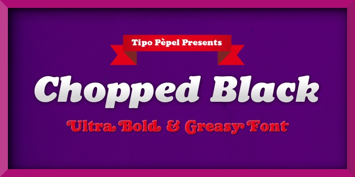 Chopped Black Font Poster #1