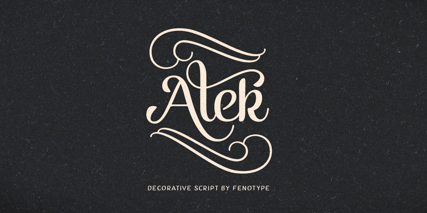 Alek Font Family Poster