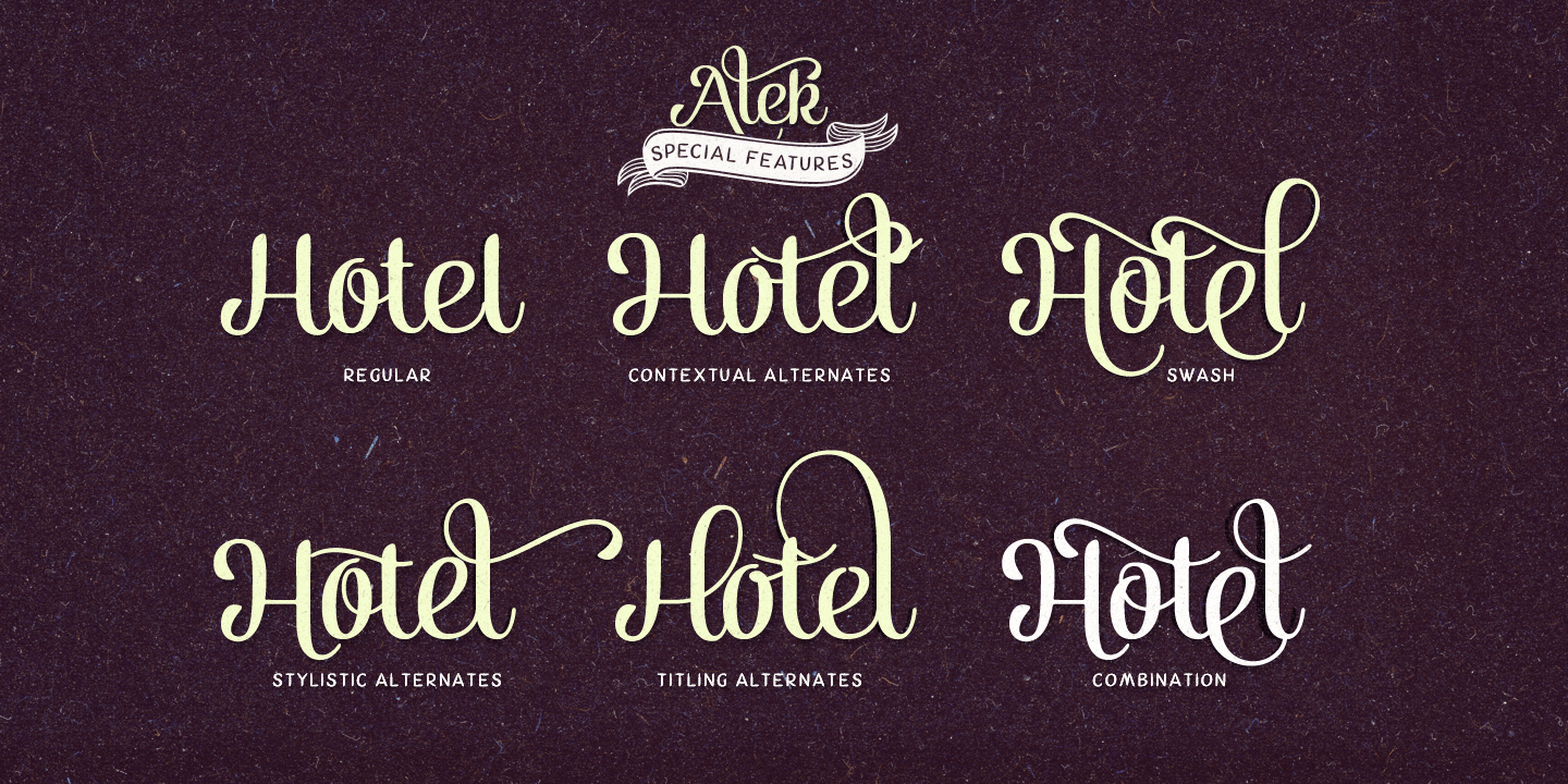 Alek Font Poster #1