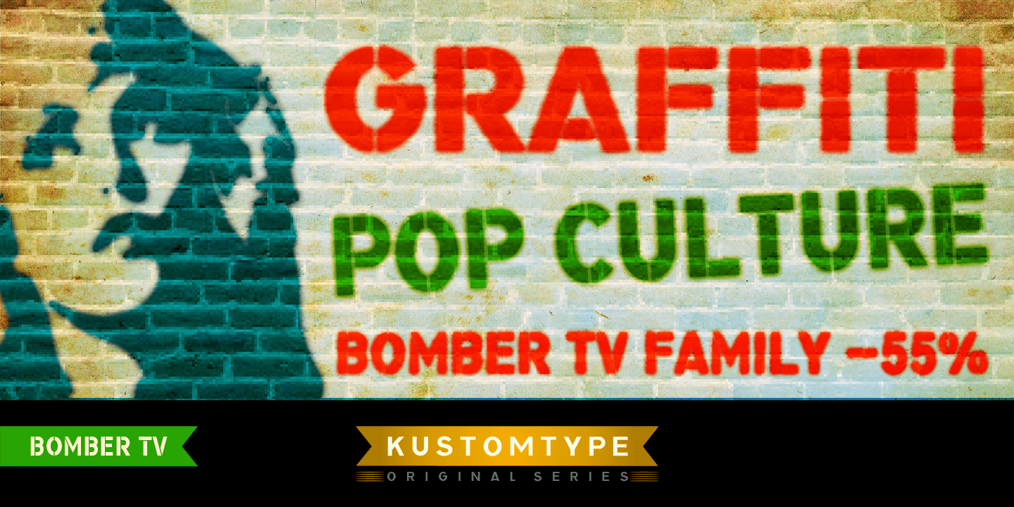 Bomber TV Font Poster #1