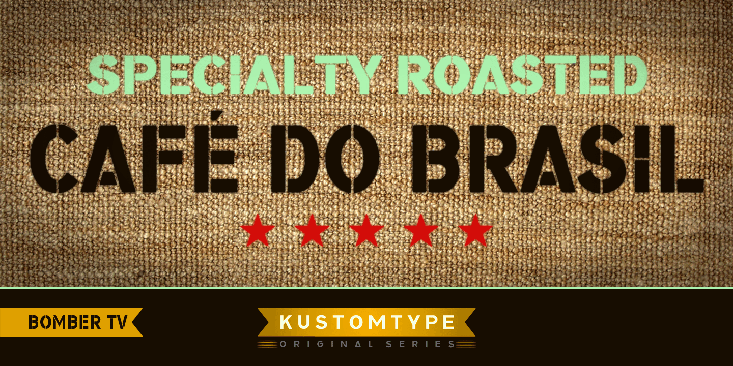 Bomber TV Font Poster #1