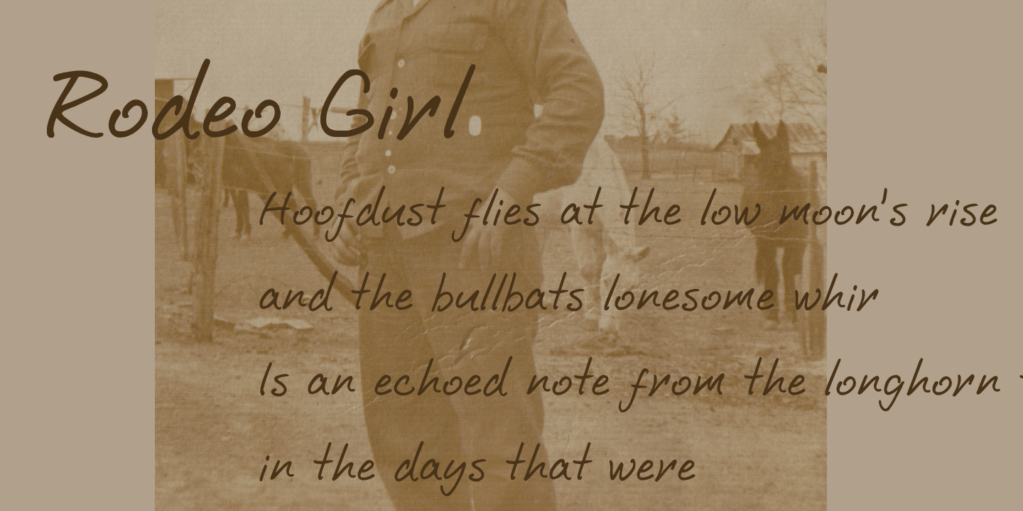 Rodeo Girl Font Poster #1