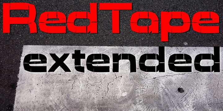 Red Tape Font Poster #1