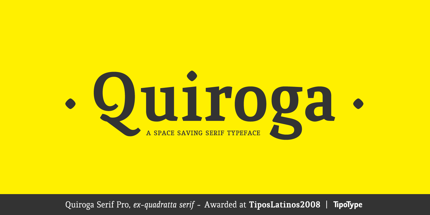 Quiroga Serif Pro Poster