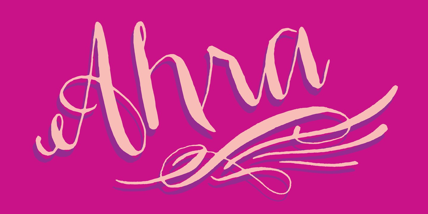 Ahra Font Poster