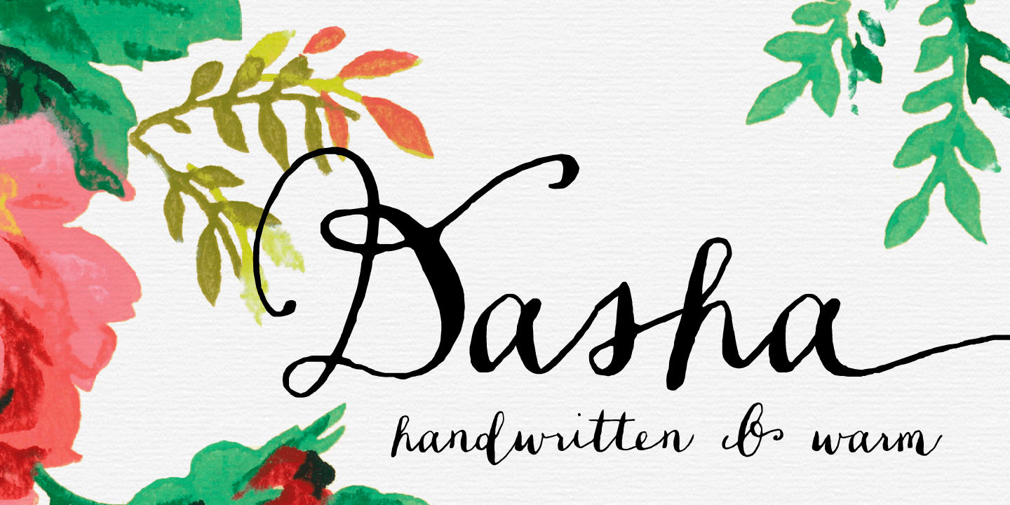 Dasha Font Poster #1