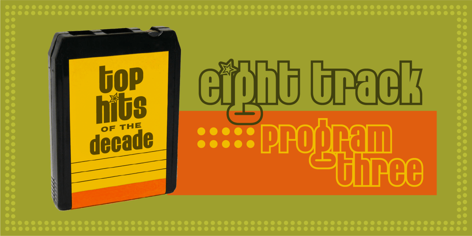 Eight Track Program Font Poster #1
