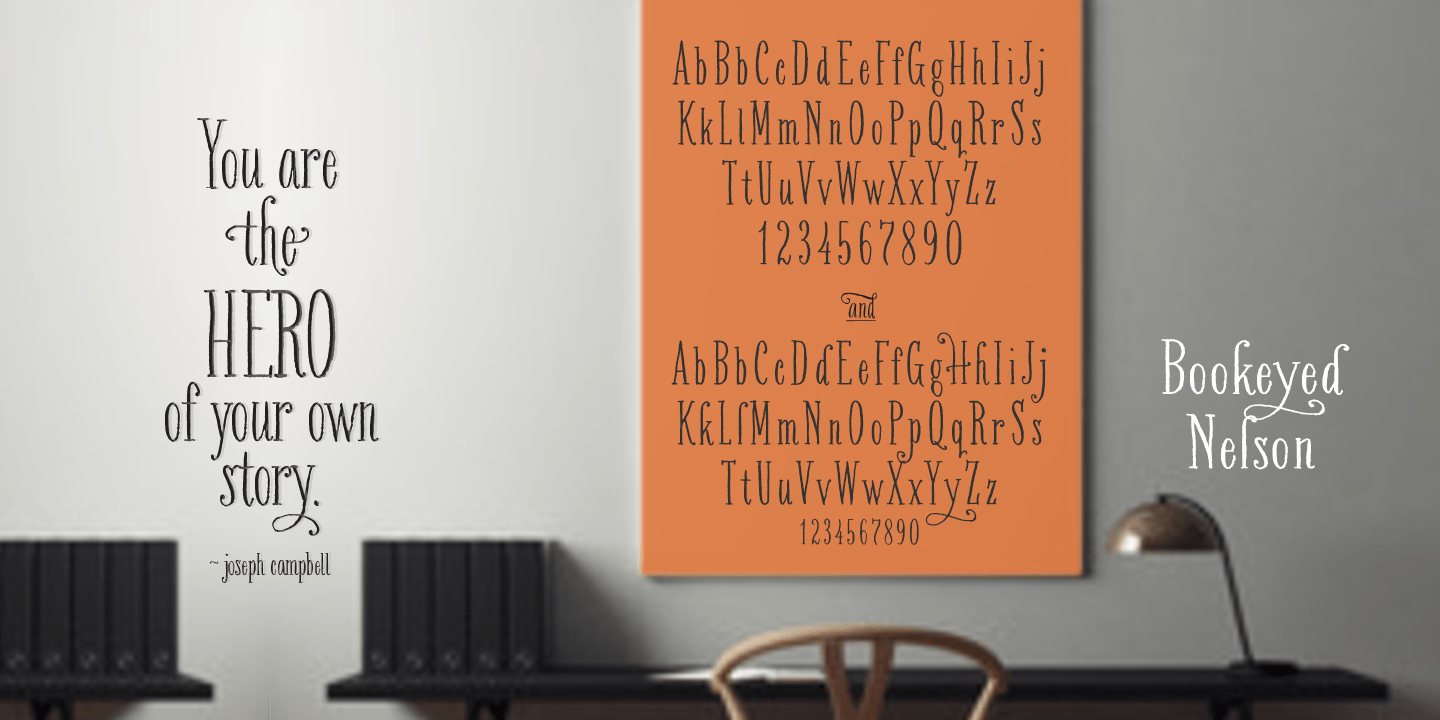 Bookeyed Nelson Font Poster #1