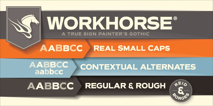 Workhorse Font Poster #1