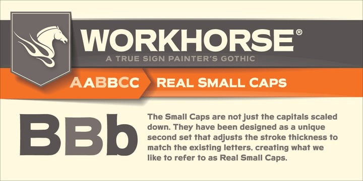 Workhorse Font Poster #1