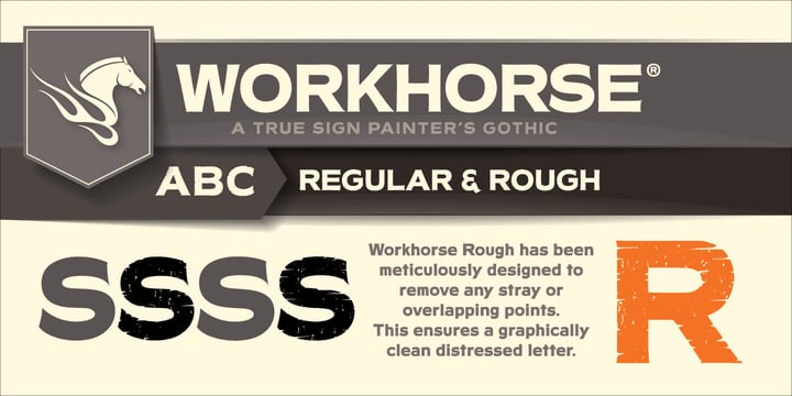 Workhorse Font Poster #1
