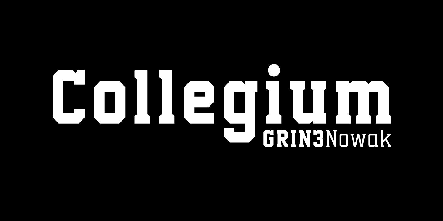 Collegium Font Poster #1