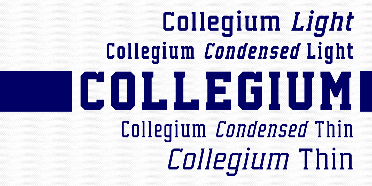 Collegium Font Poster #1