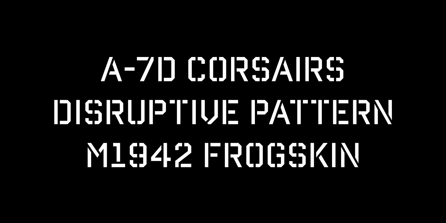 Reload Stencil Font Poster #1