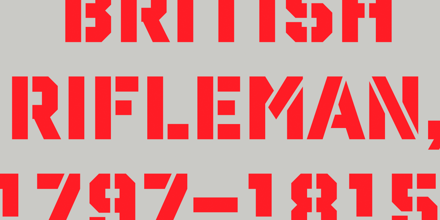 Reload Stencil Font Poster #1