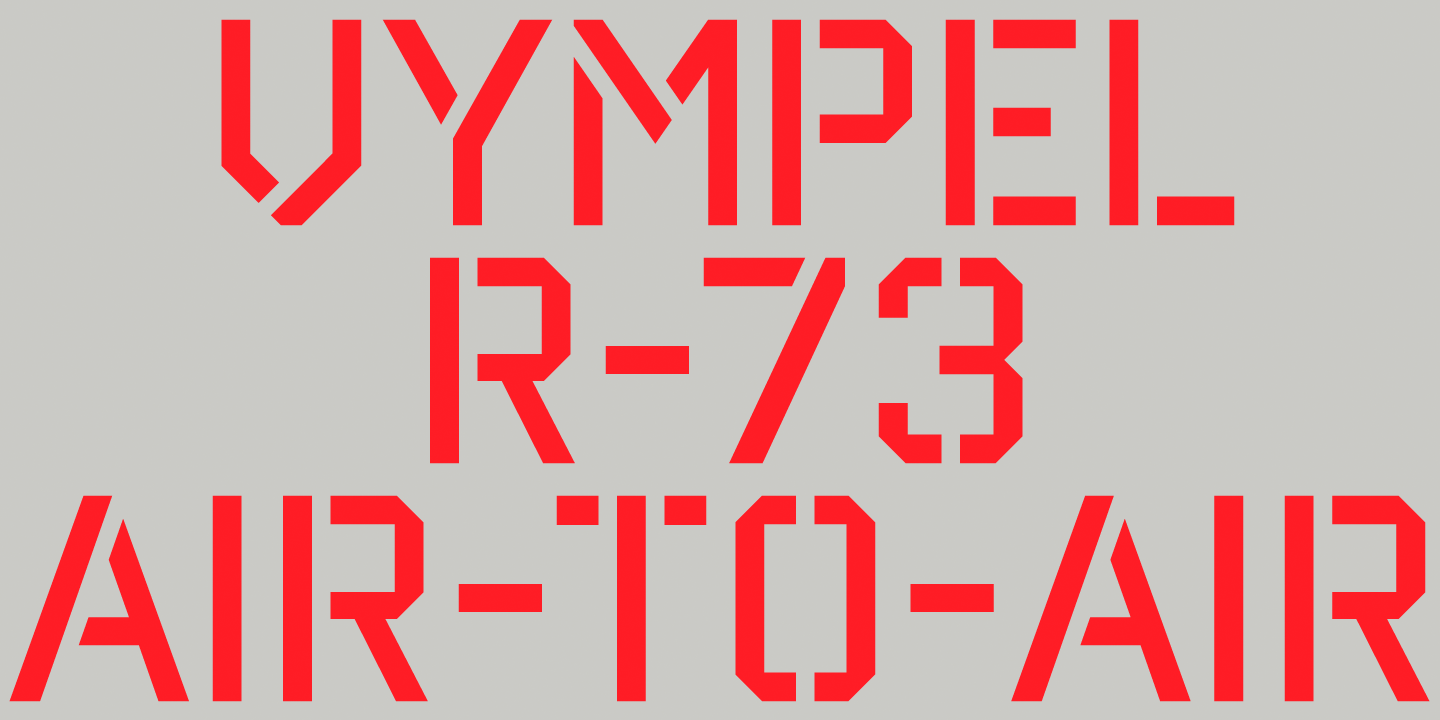 Reload Stencil Font Poster #1