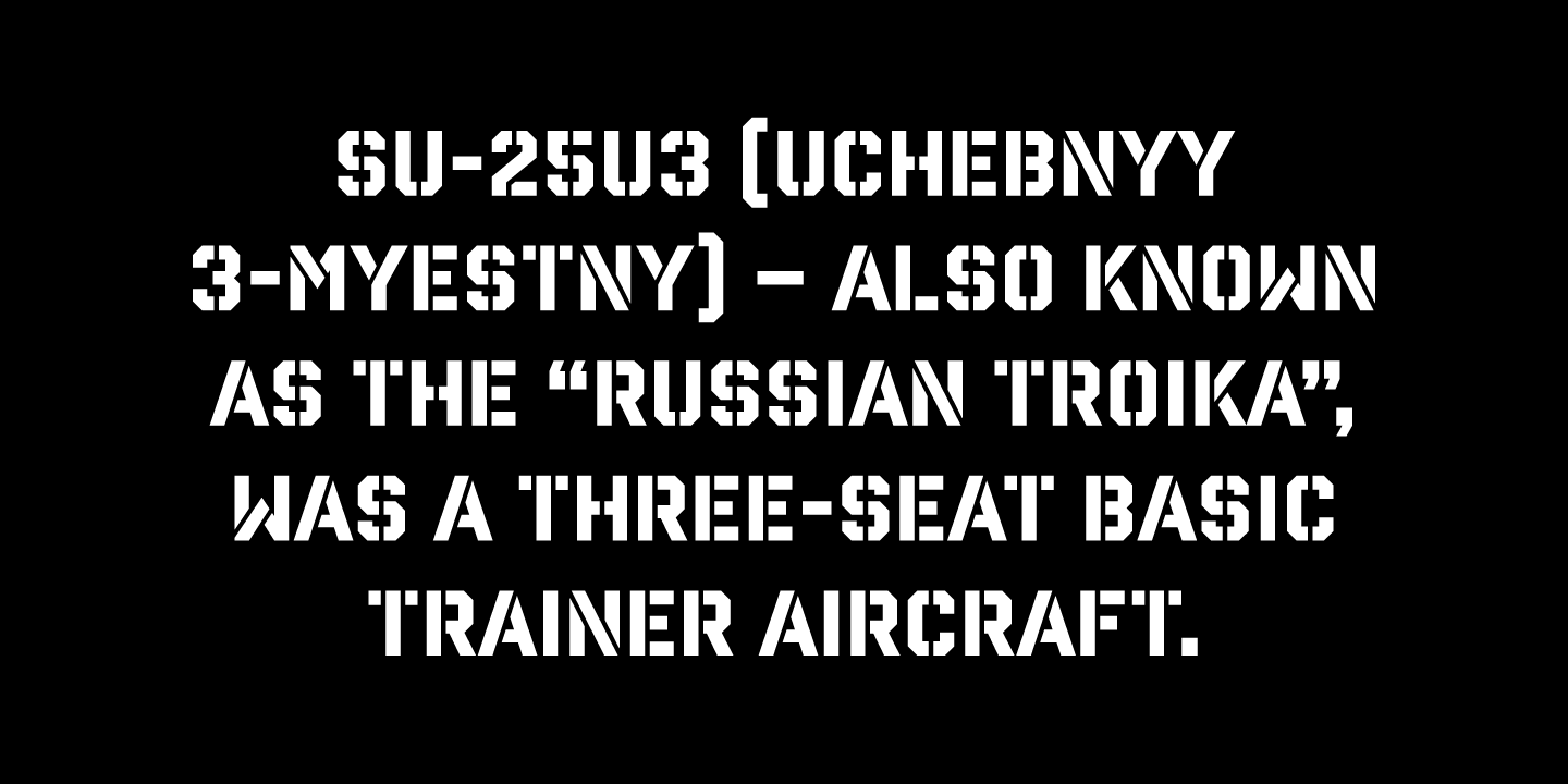 Reload Stencil Font Poster #1