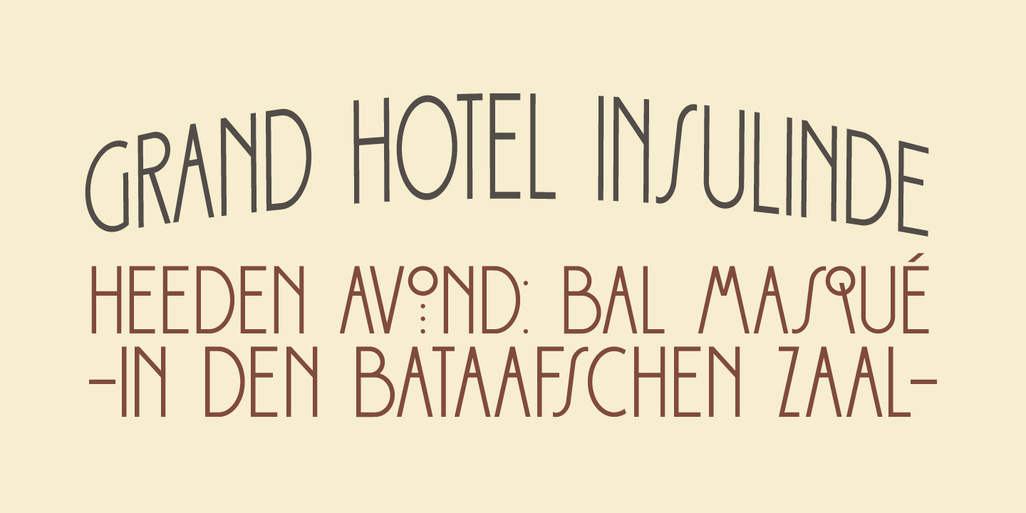 Palembang Font Poster #1