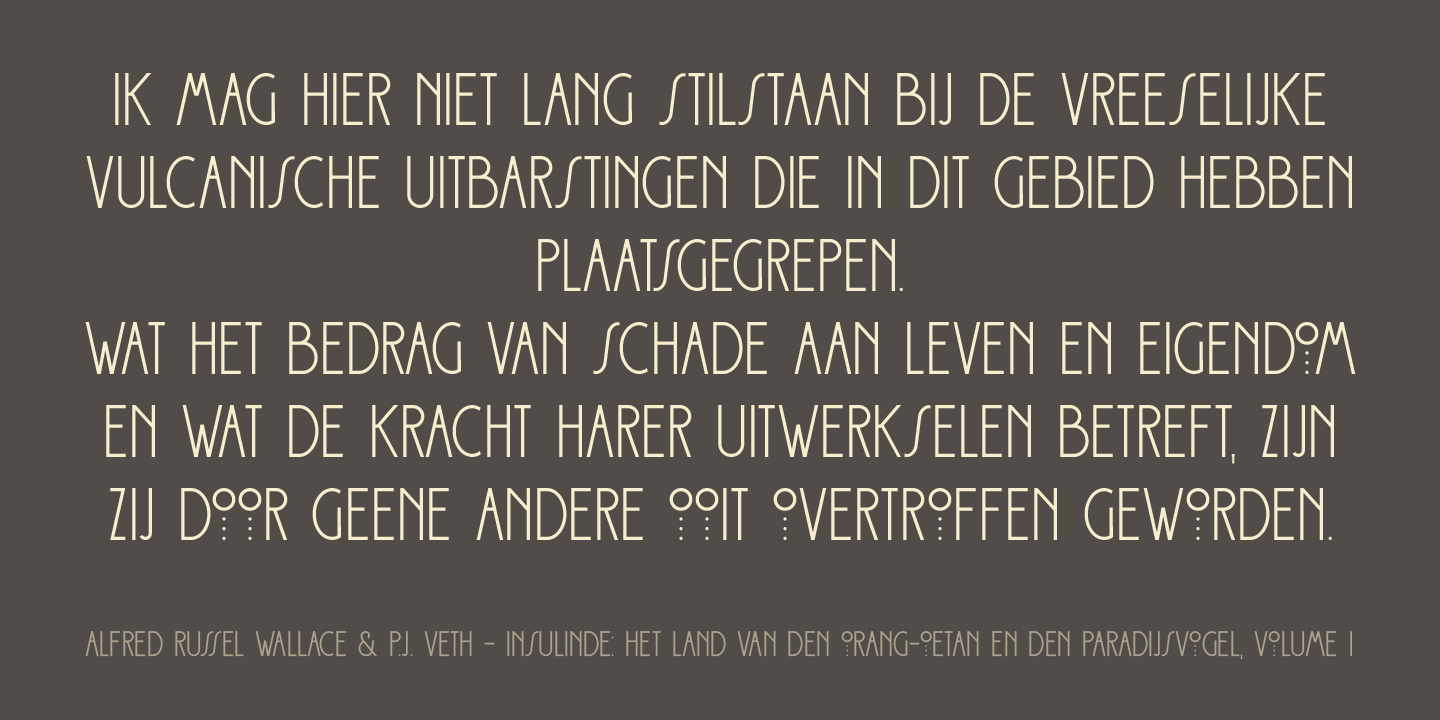 Palembang Font Poster #1