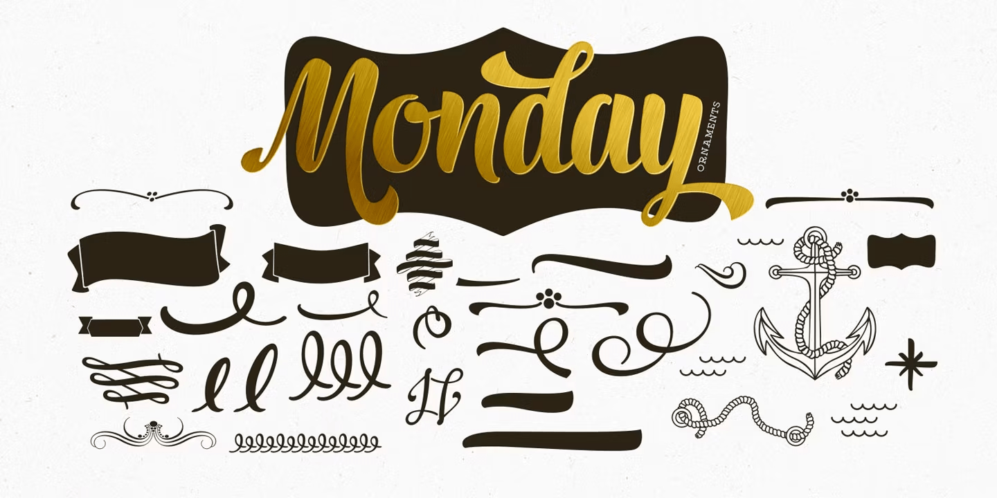 Monday Font Poster #1