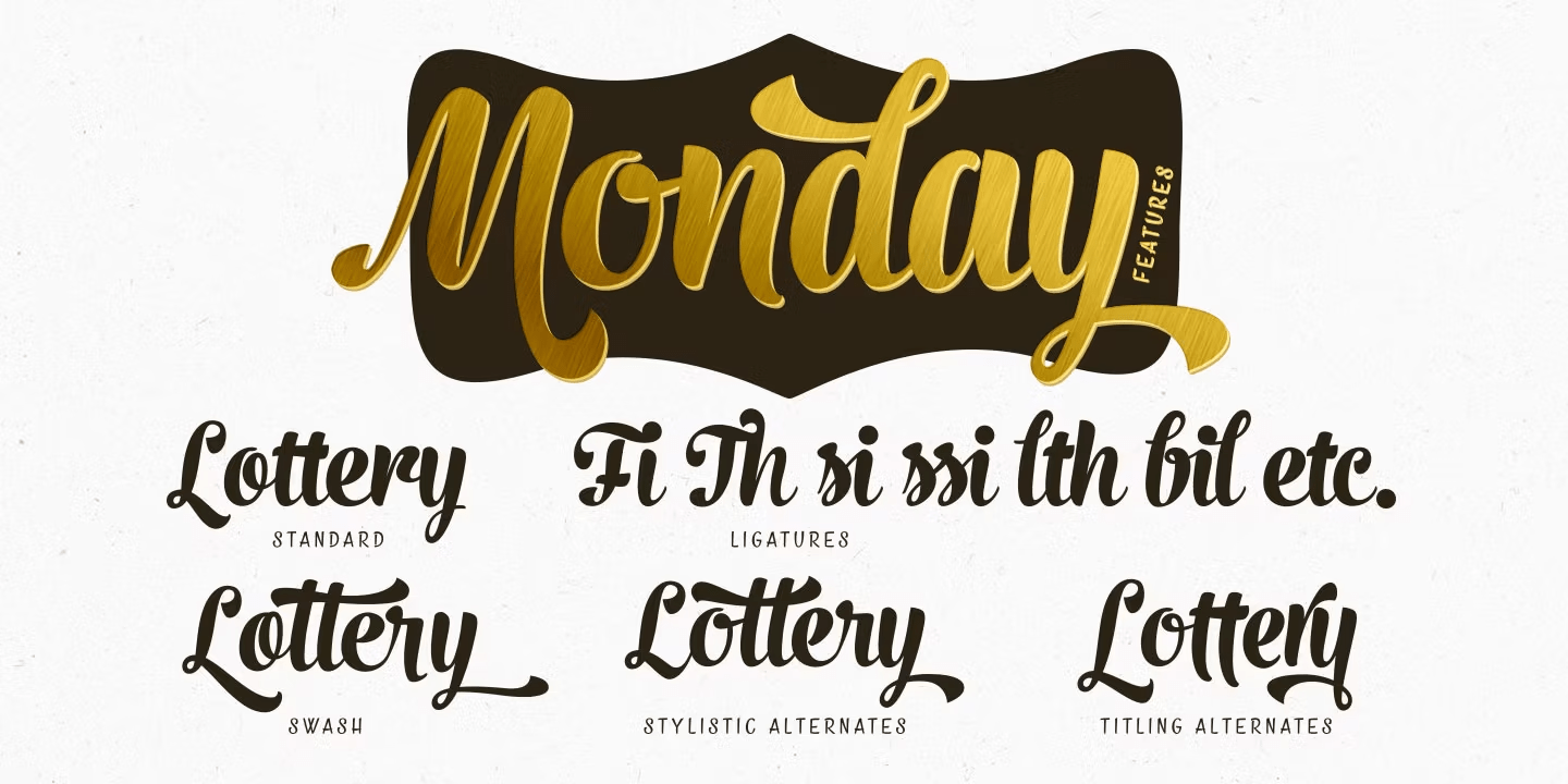 Monday Font Poster #1
