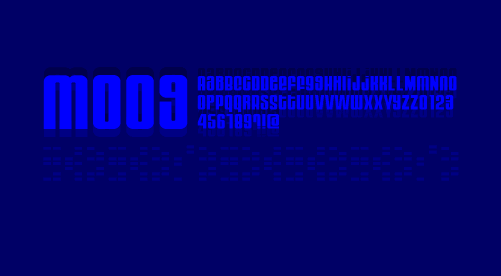 Moog Font Poster #1