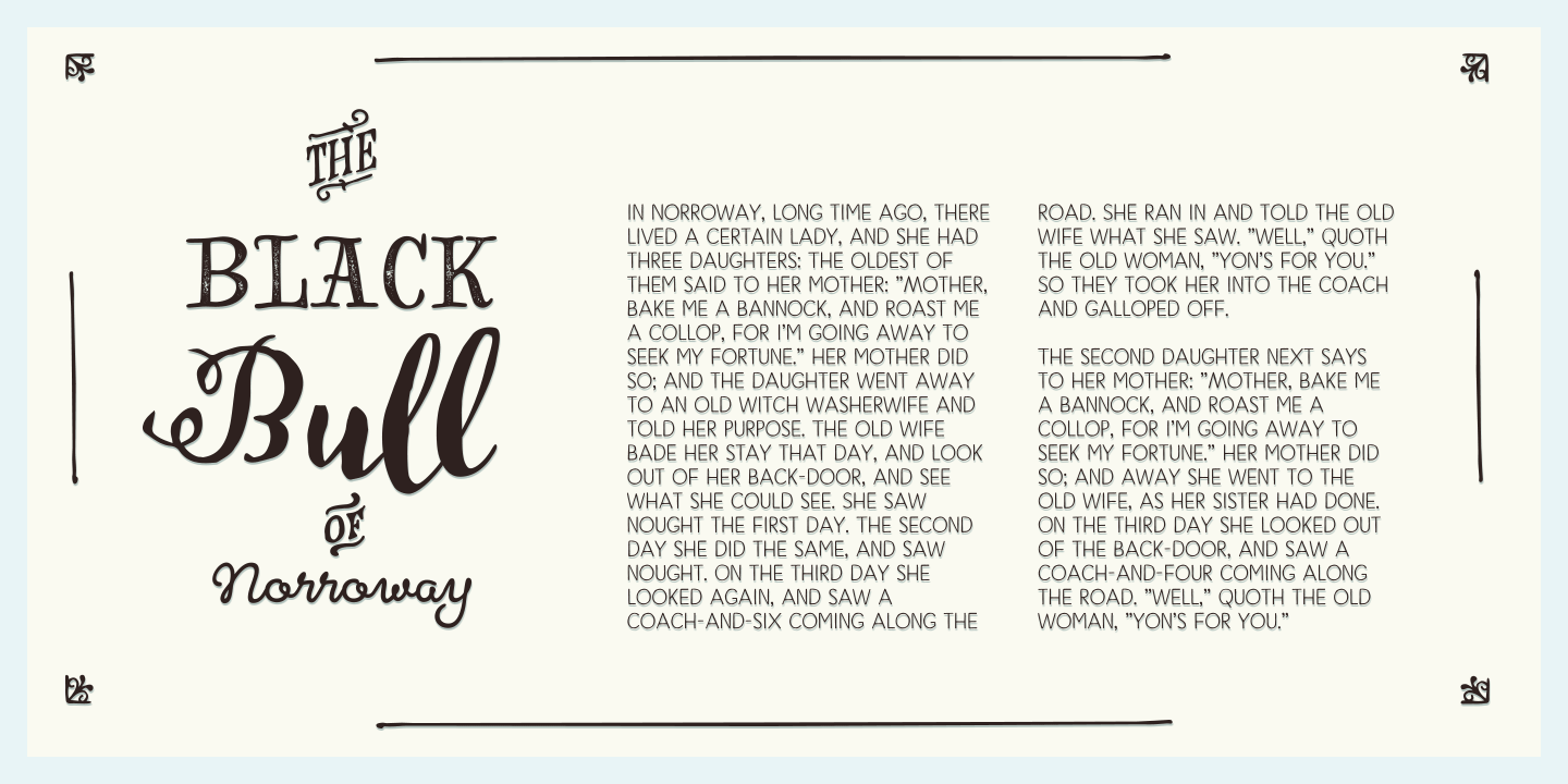 HMS Gilbert Family Font Poster #1