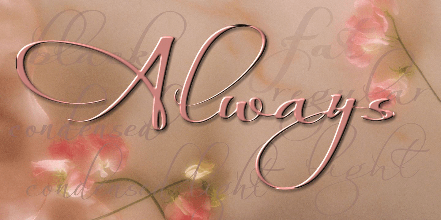 Always Font Poster #1