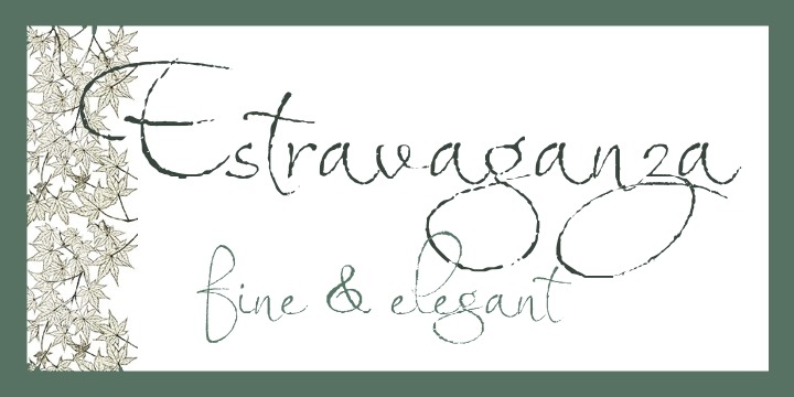 Estravaganza Font Poster #1