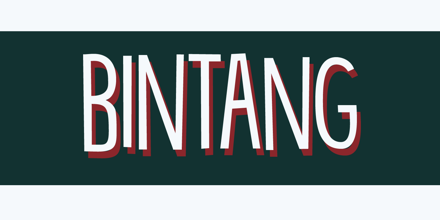 Bintang Font Poster #1