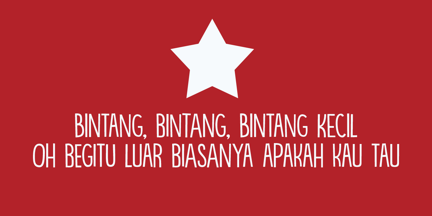 Bintang Font Poster #1