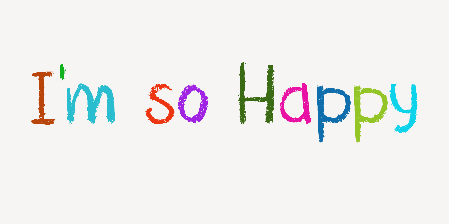 Nouveau Crayon Font Poster #1
