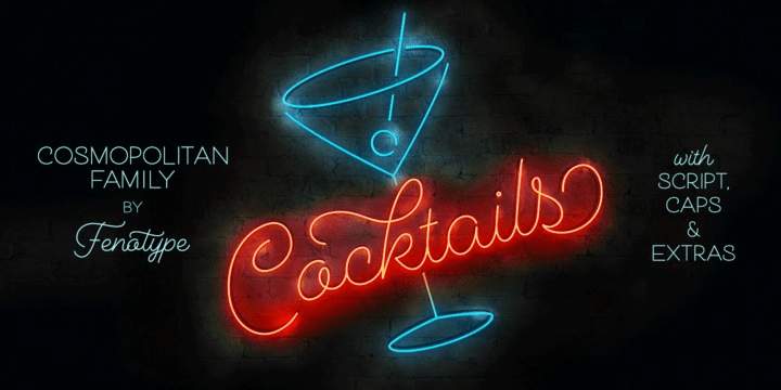 Cosmopolitan Font Family Poster