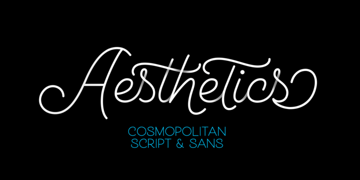 Cosmopolitan Font Poster #1