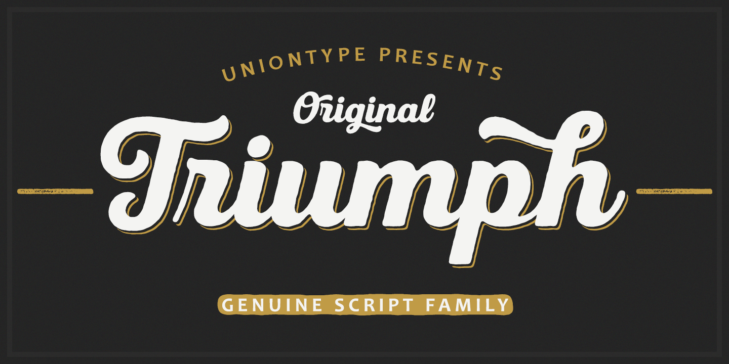 UT Triumph Script Font Poster #1
