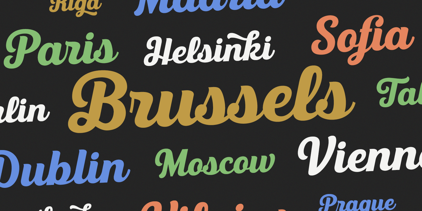 UT Triumph Script Font Poster #1