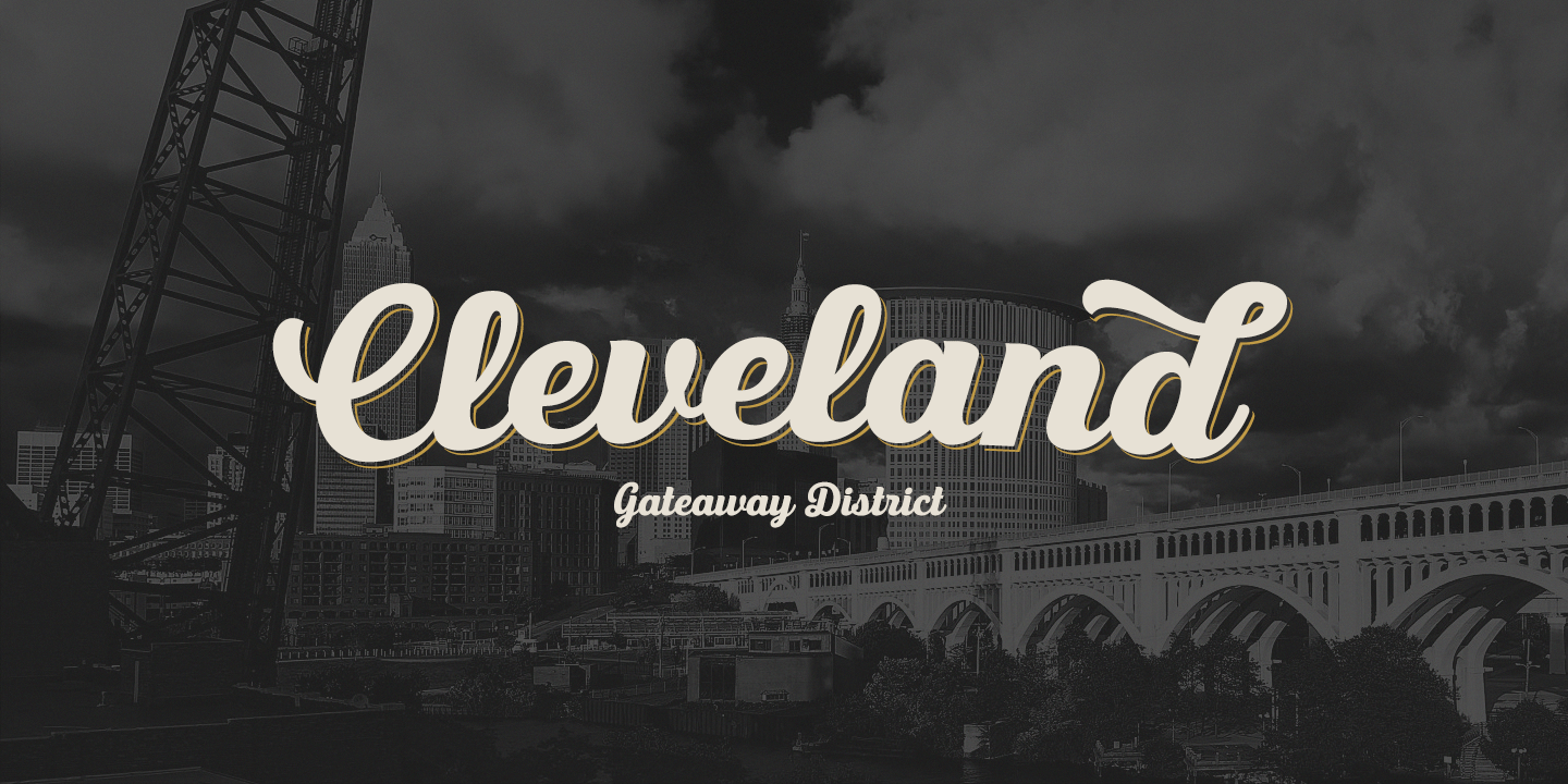 UT Triumph Script Font Poster #1