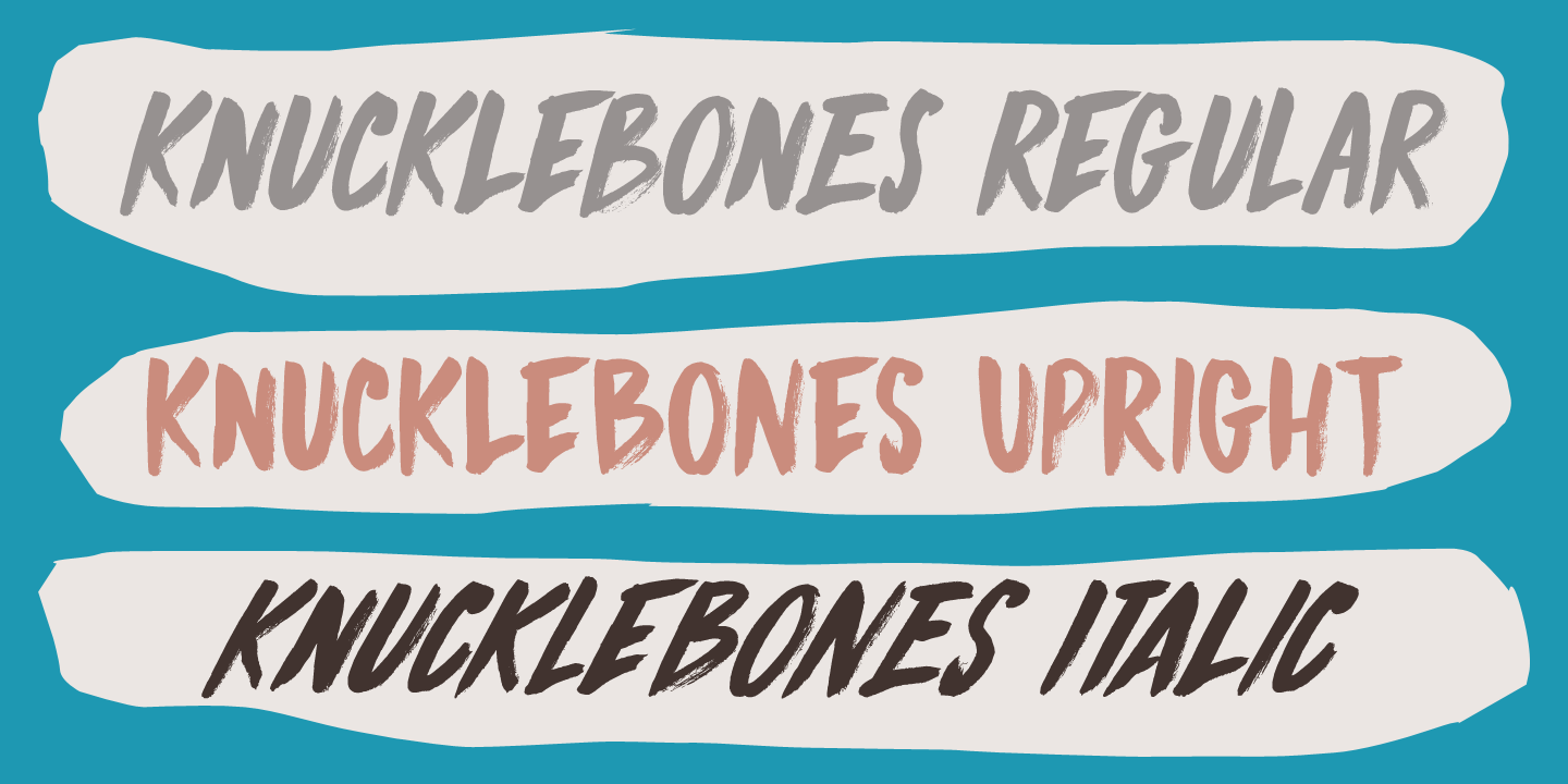 Knucklebones Font Poster #1