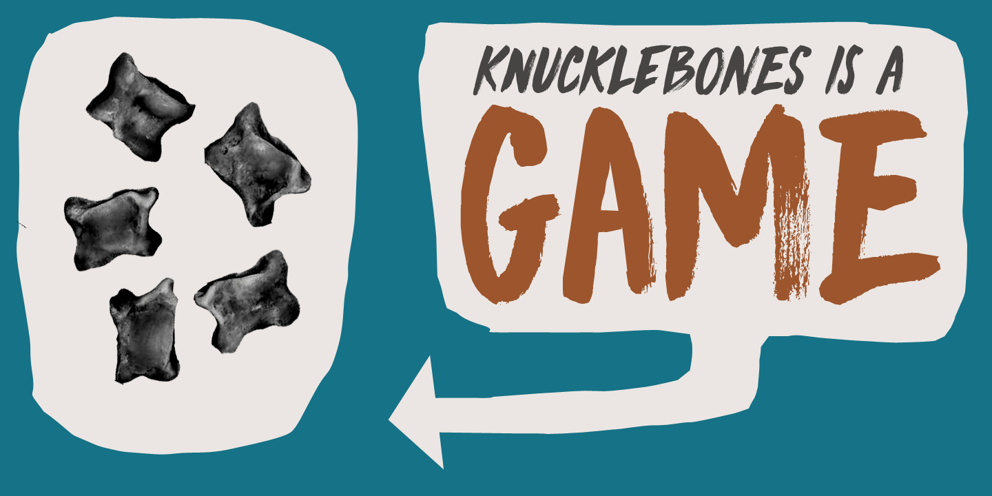 Knucklebones Font Poster #1