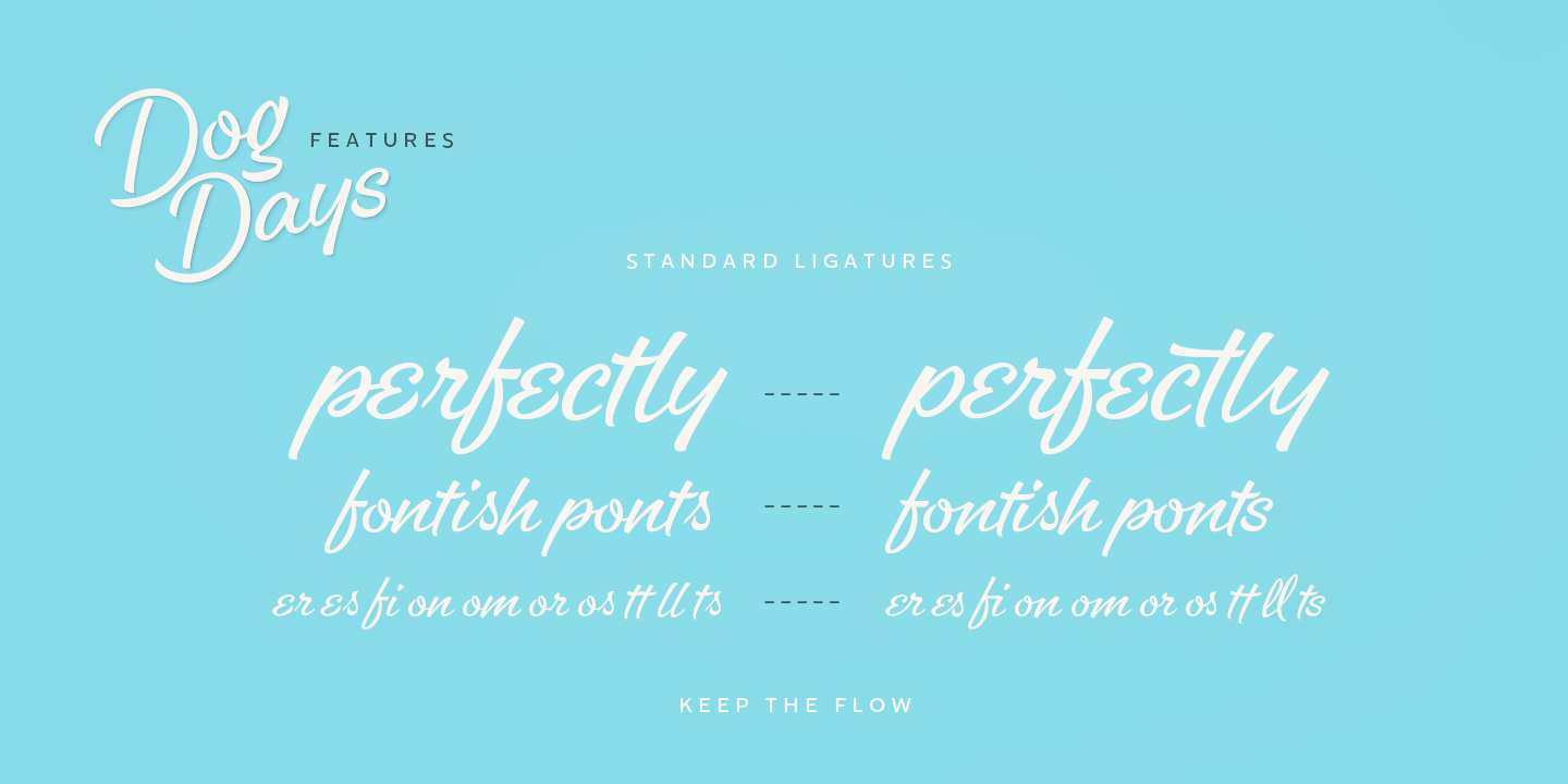 Dog Days Font Poster #1