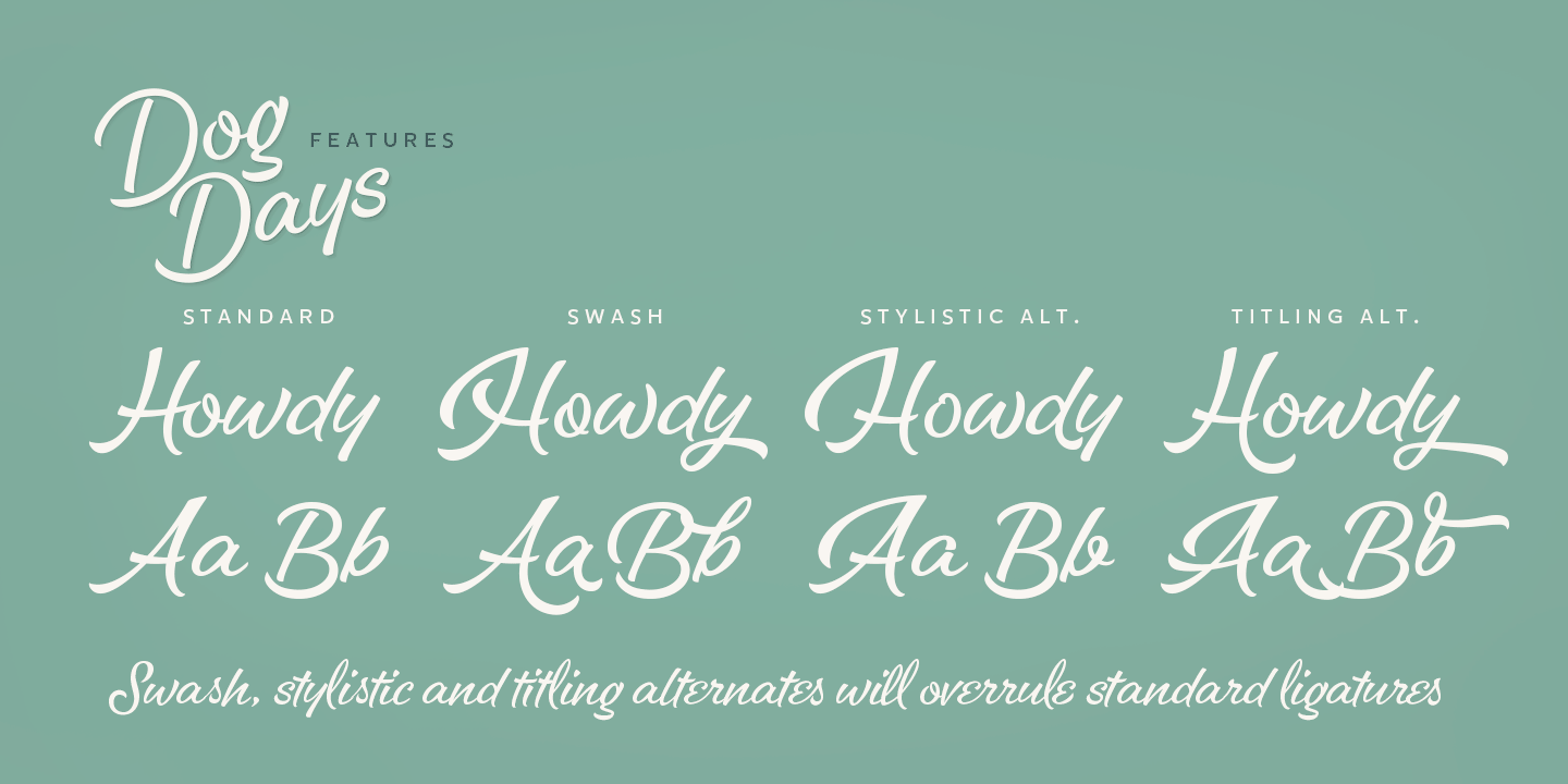 Dog Days Font Poster #1