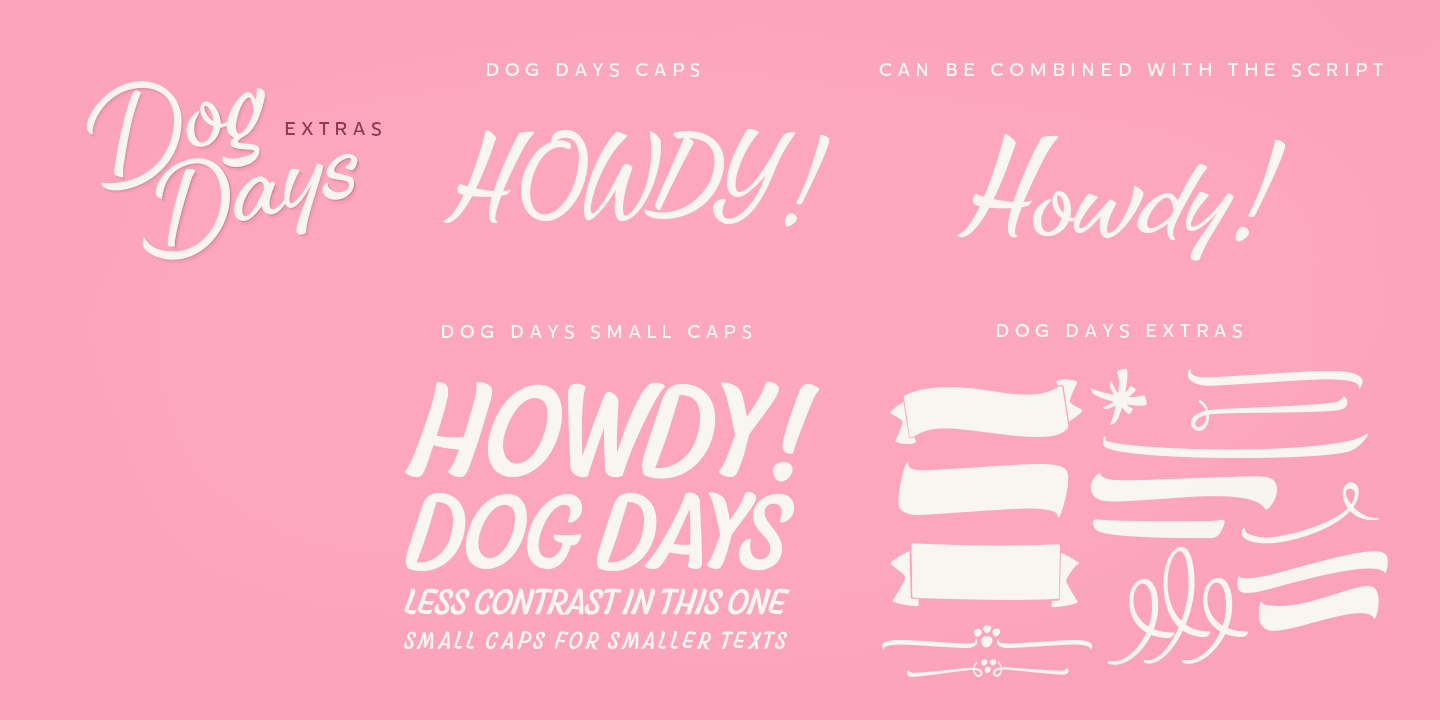 Dog Days Font Poster #1