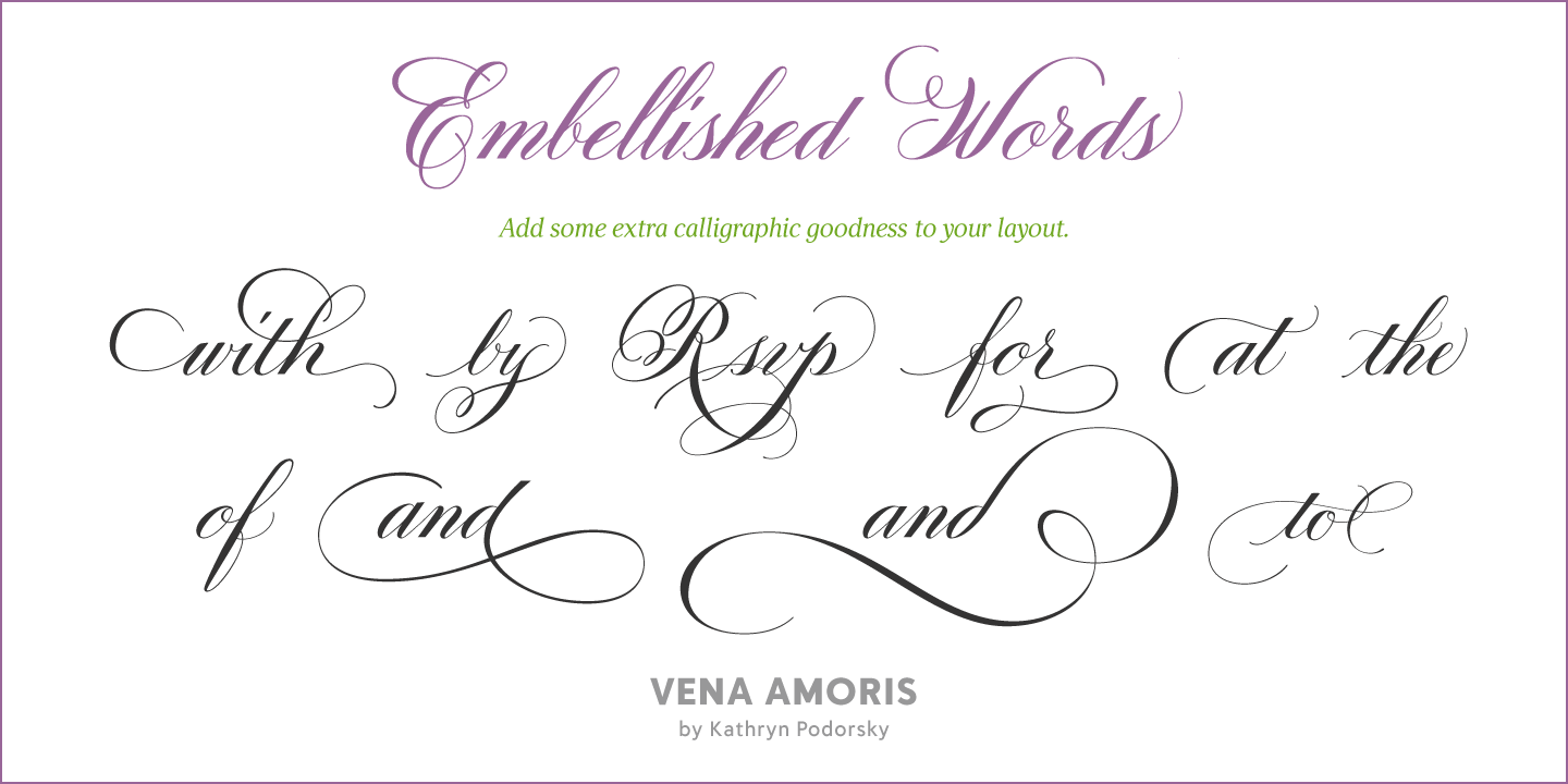 Vena Amoris Font Poster #1
