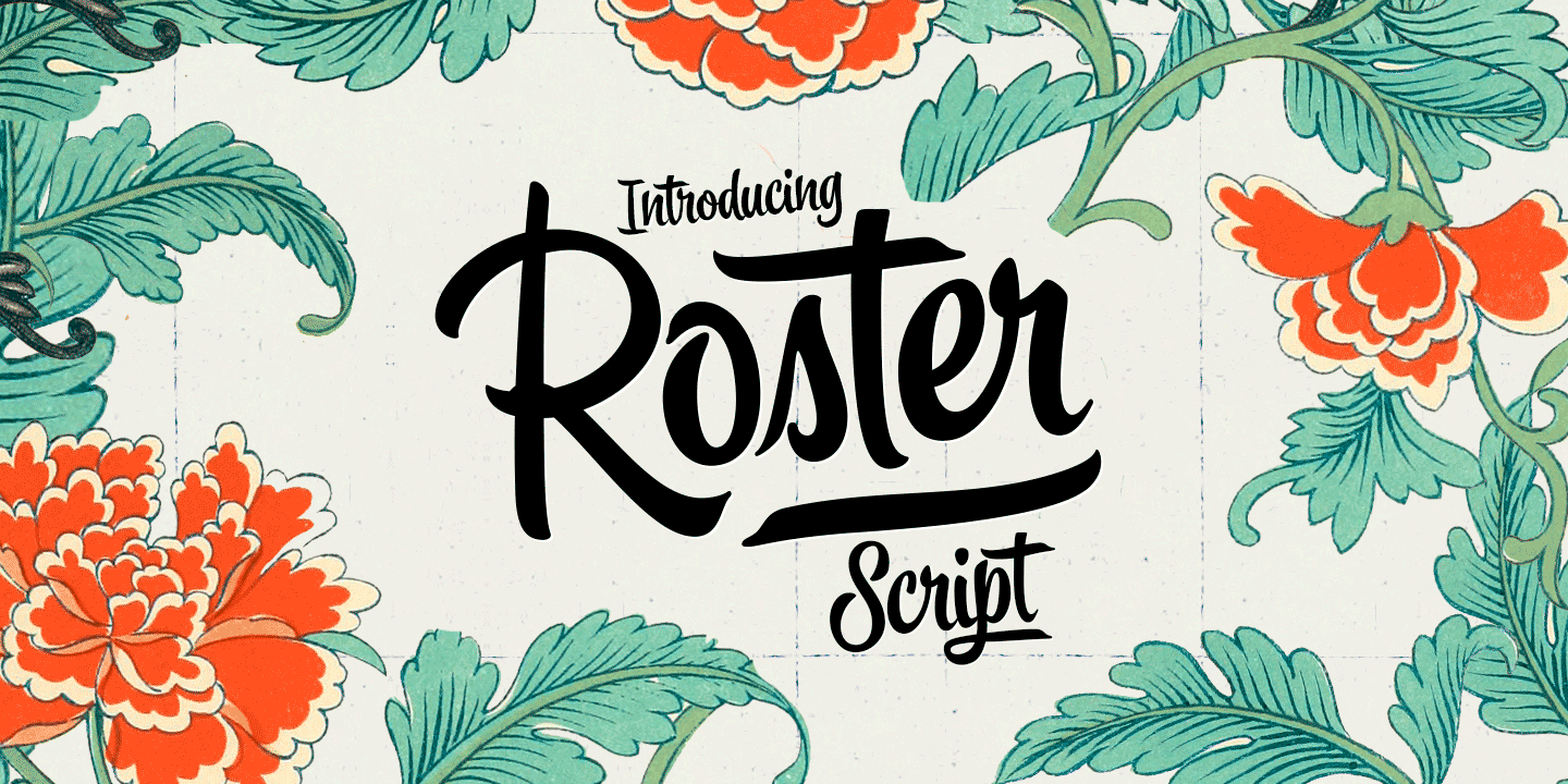 Roster Font Family Poster