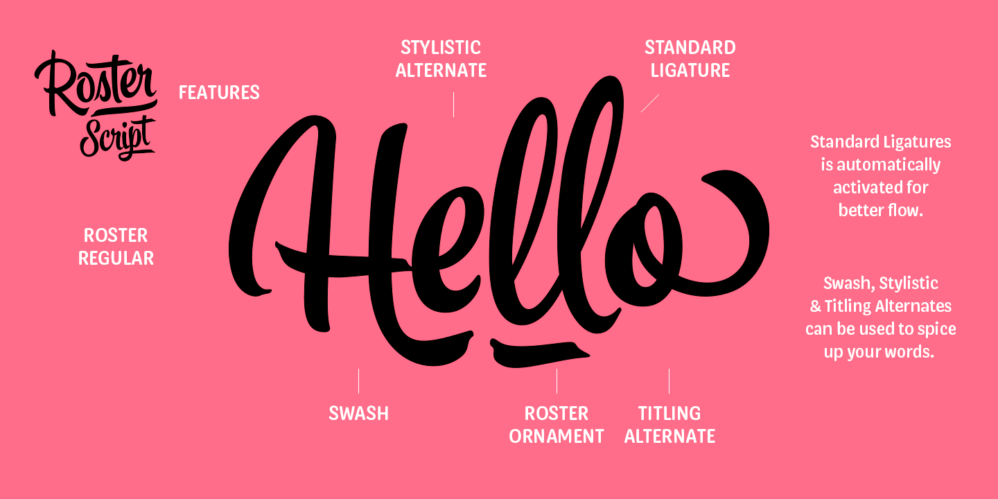Roster Font Poster #1