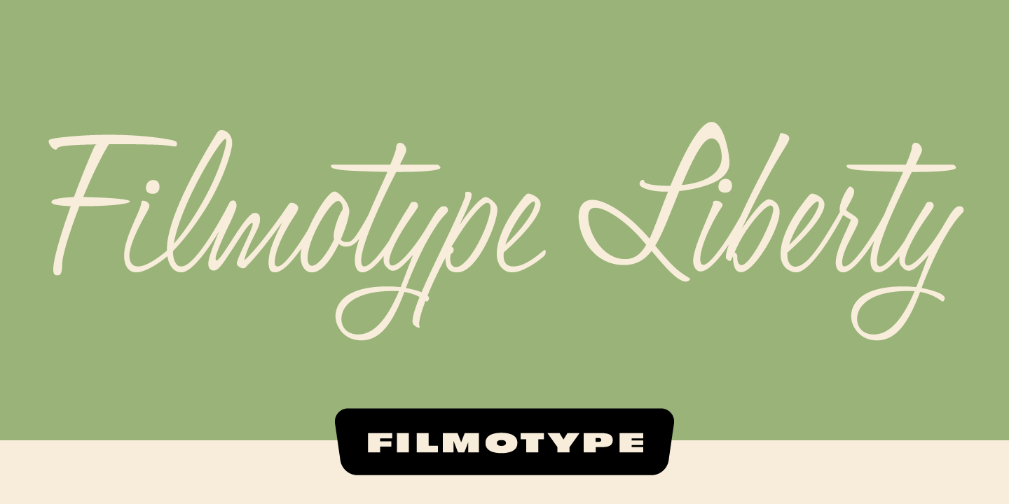 Filmotype Liberty Font Poster #1