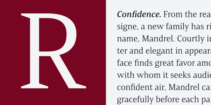 Mandrel Font Poster #1