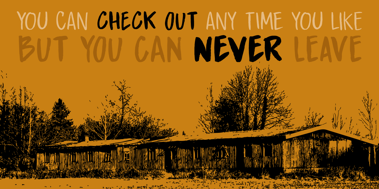 Boarding House Font Poster #1