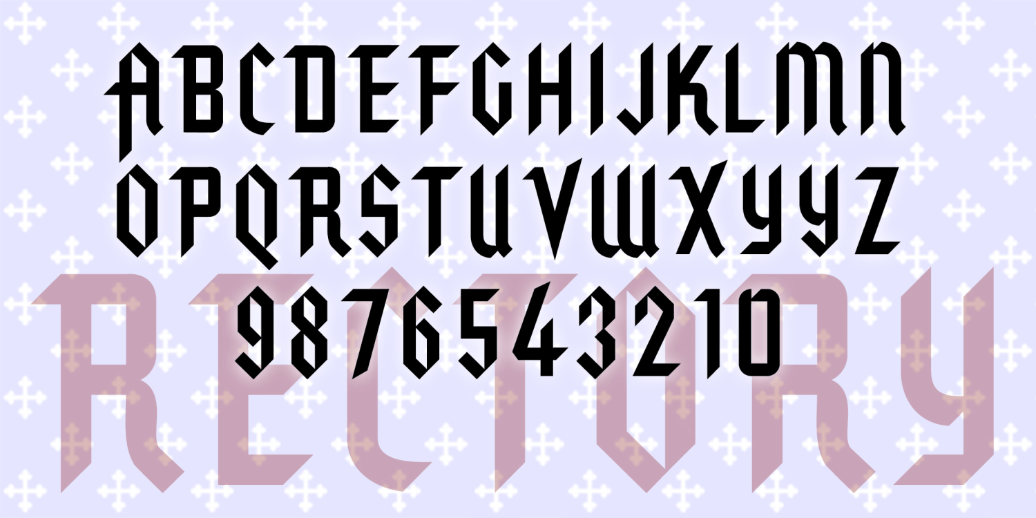 Rectory Font Family Poster
